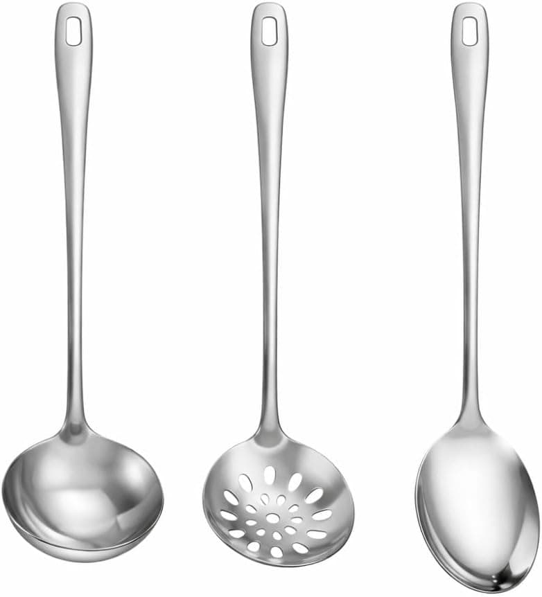 Kitchen Utensils Set of 3 - Inox Cooking Essentials