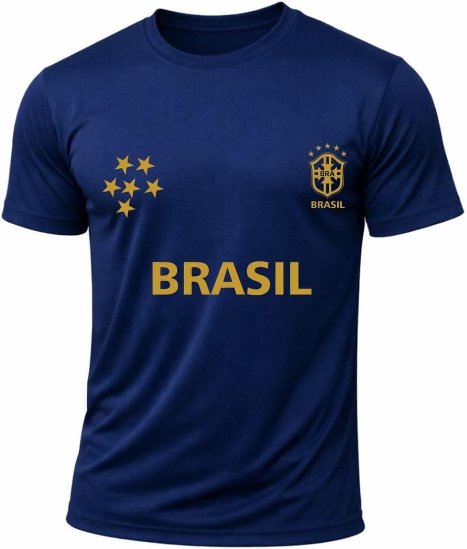 Camiseta Dry Brasil Torcedor Seleção Brasileira Gola Redonda - Melhor Preço
