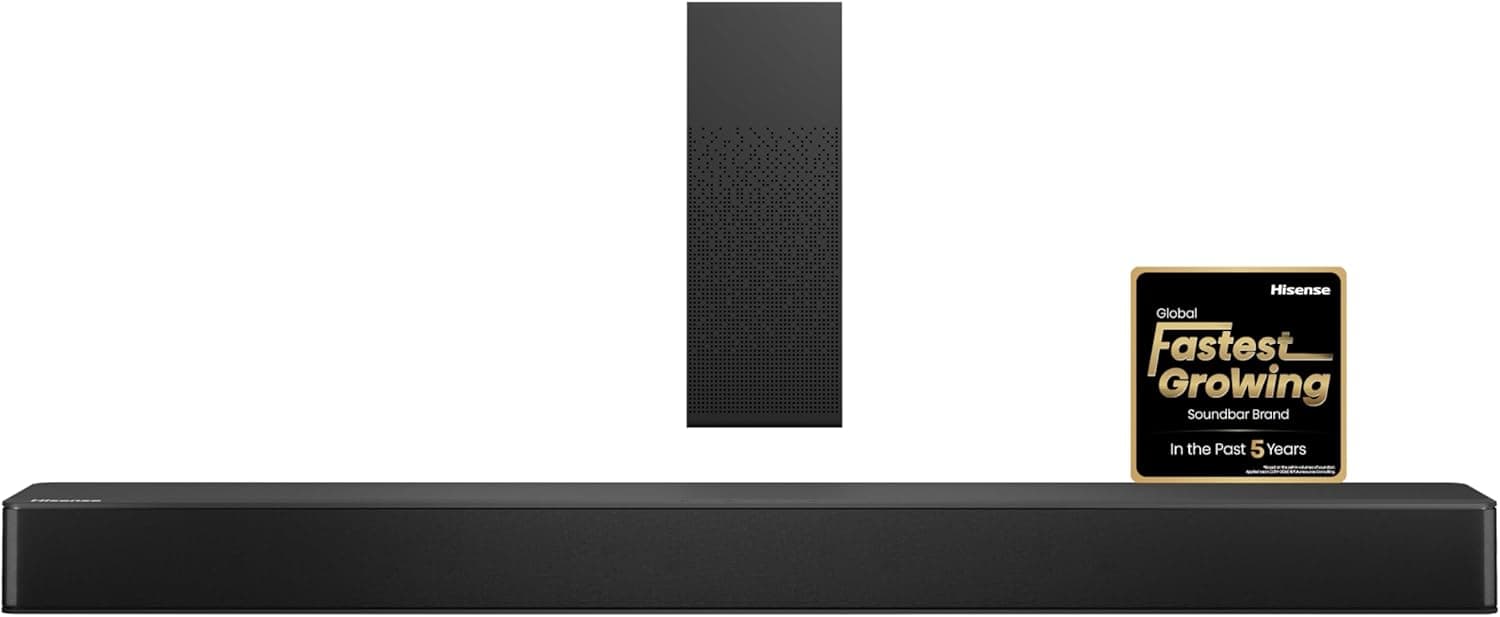 Hisense Barra de Sonido HS2100 2.1 Ch 240W con DTS Virtual X y Subwoofer
