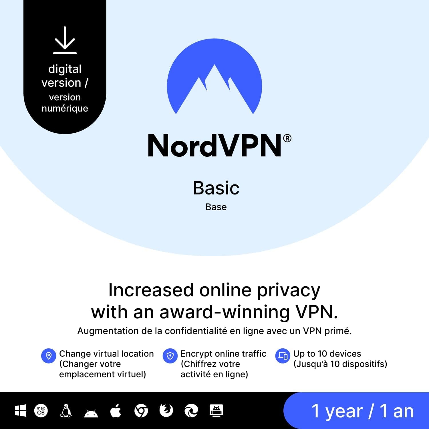 NordVPN Basic 10 Devices - 43% Off