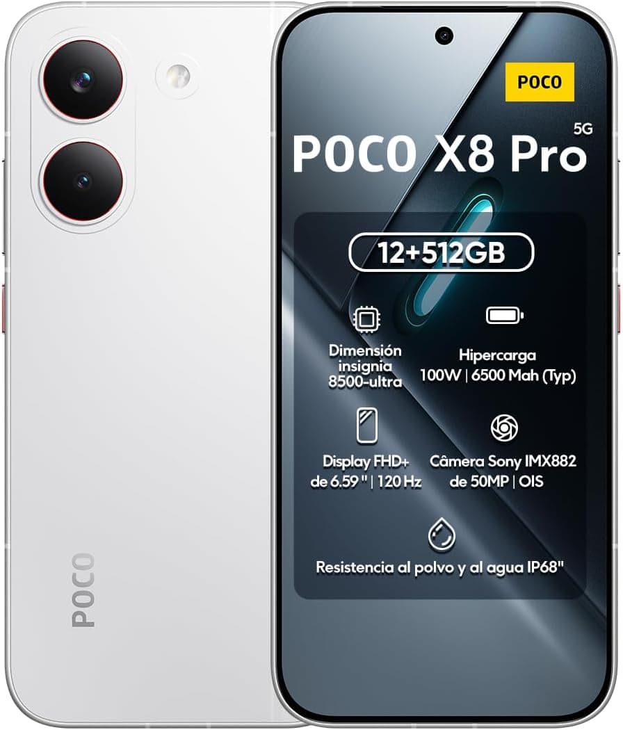 Smartphone Xiaomi Poco X8 Pro 512GB / 12GB RAM - Branco - Melhor Deal