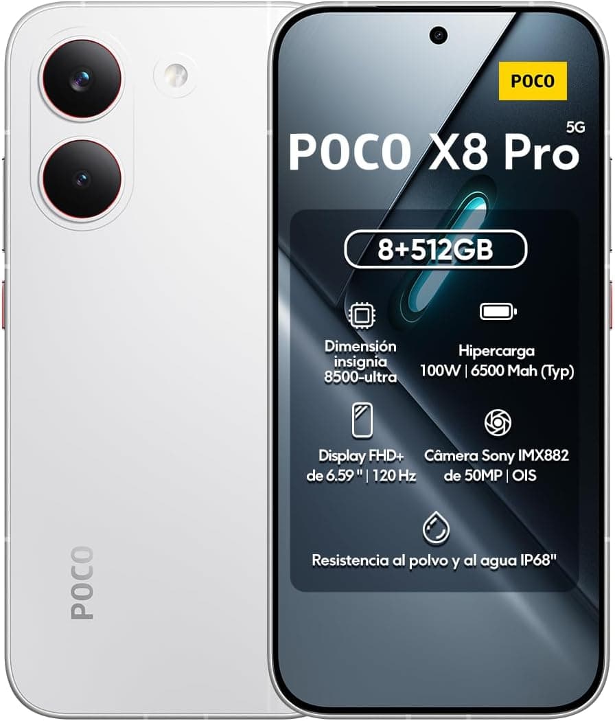 Smartphone Xiaomi Poco X8 Pro 512GB / 8GB Ram - Branco Save 6%