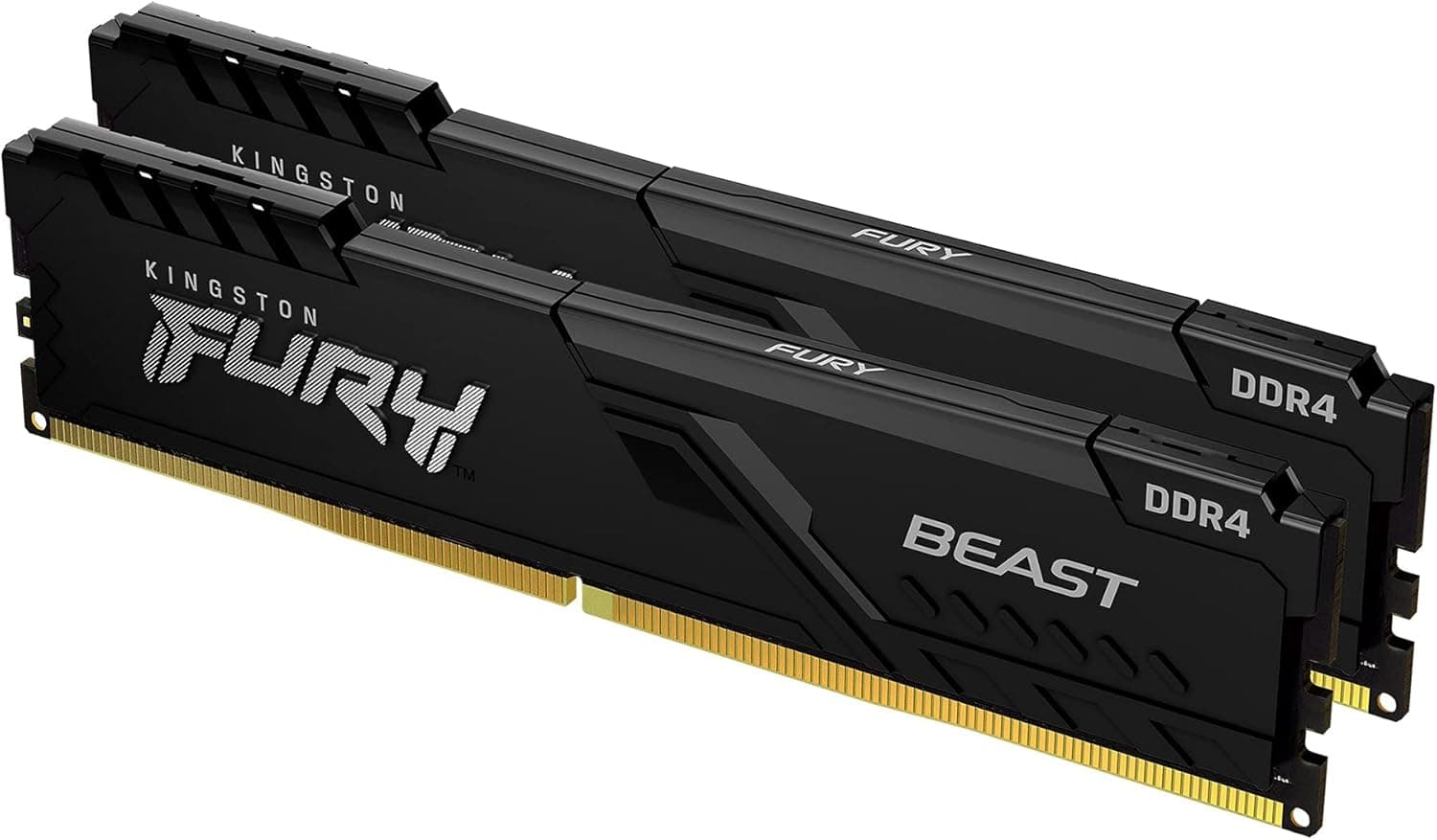 Kit de mem rias de 16GB (2 x 8GB) DDR4 3200Mhz FURY Beast Preto