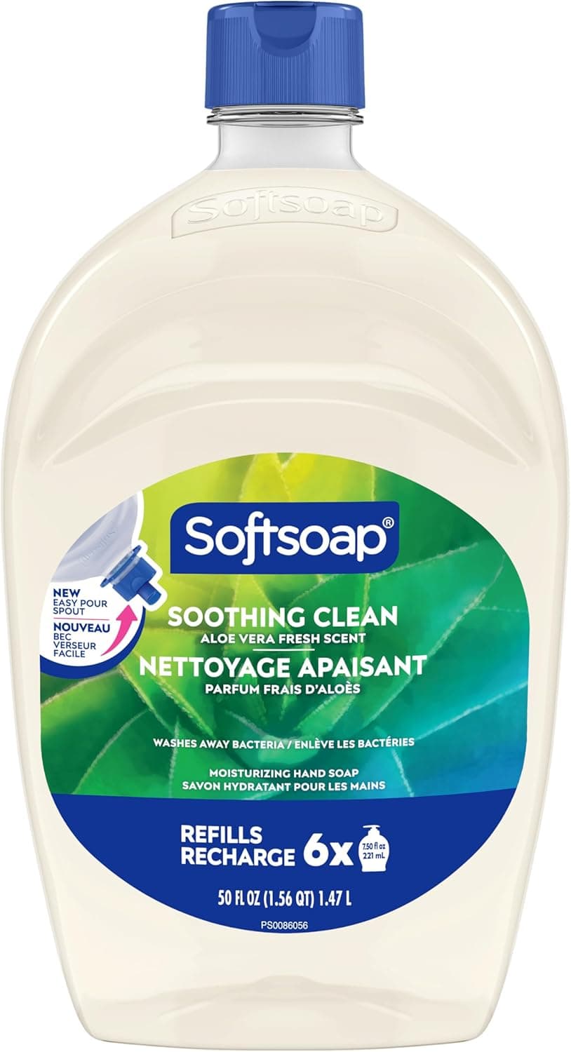 Softsoap Antibacterial Liquid Hand Soap Refill - Clean Aloe Vera 1.47 Liters Best Deal