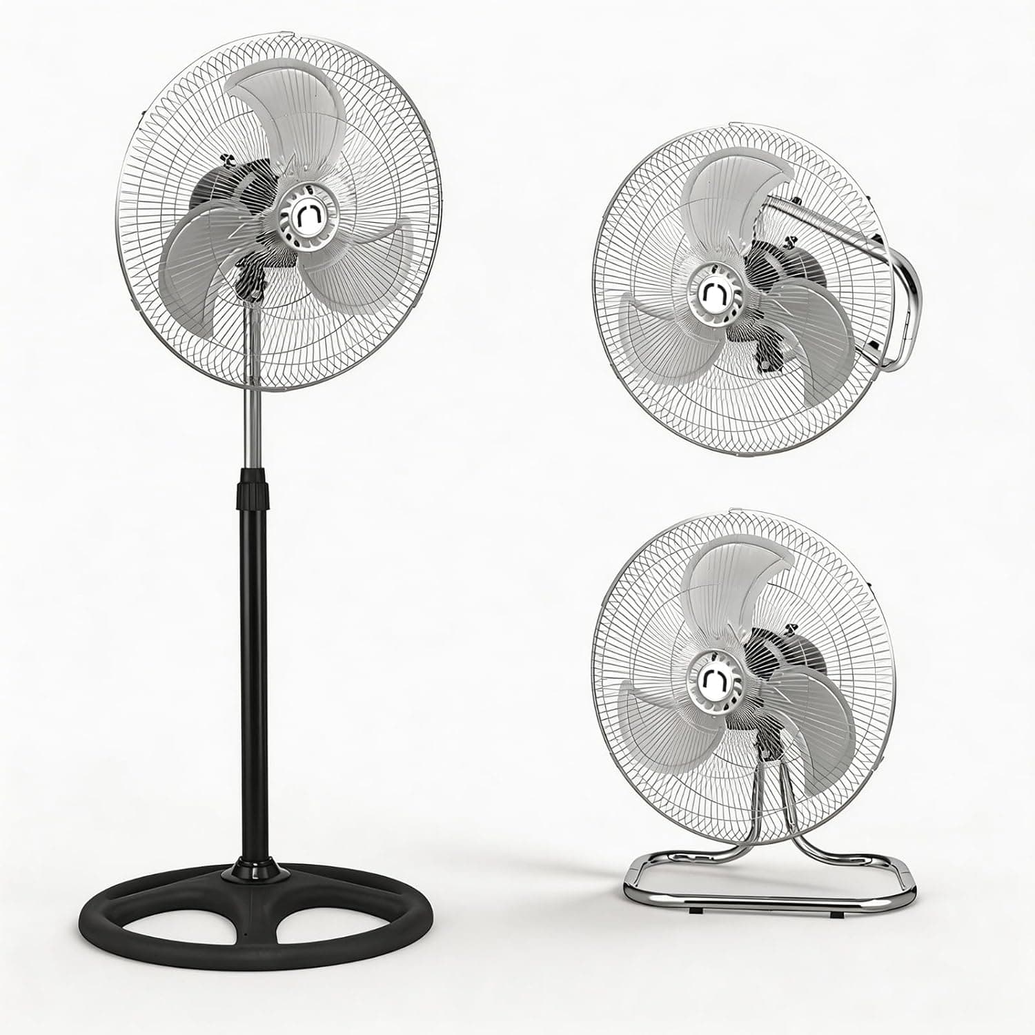 Raganet 3 en 1 Ventilador Pedestal Pared Escritorio