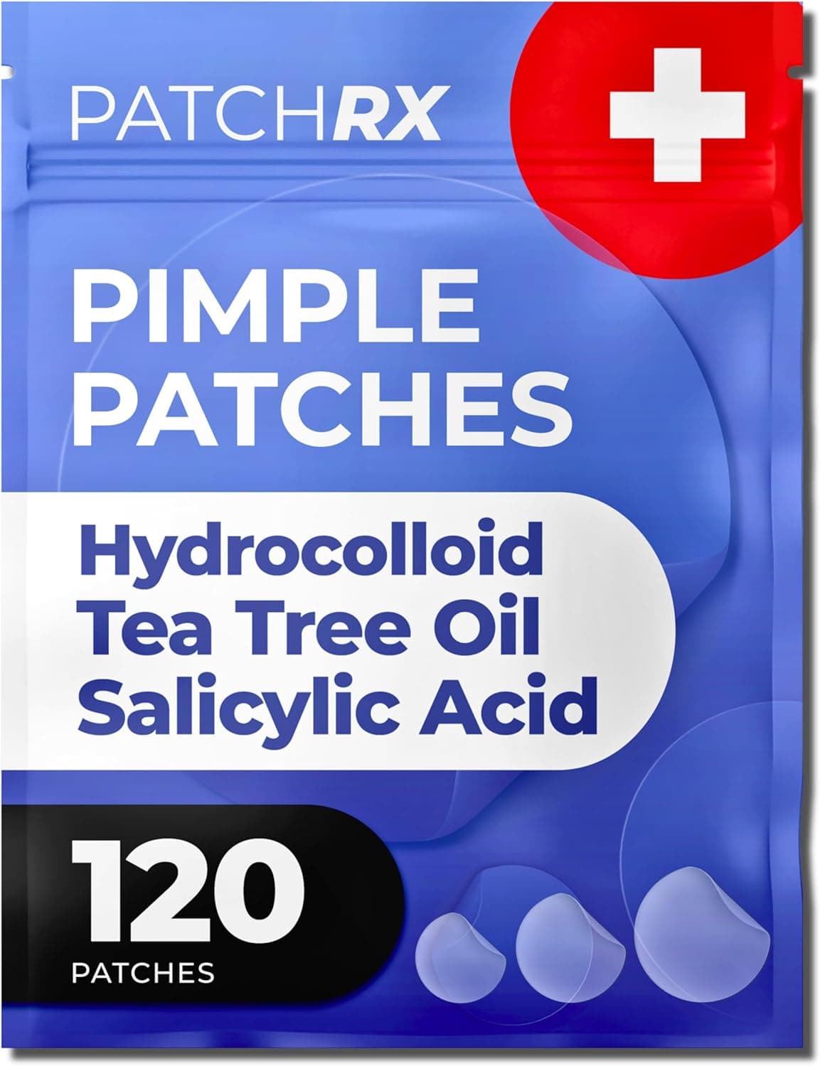 PatchRx Pimple Patches Salicylic Acid (120 Pack), Salicylic Acid Pimple Stickers - Dots for Pimples