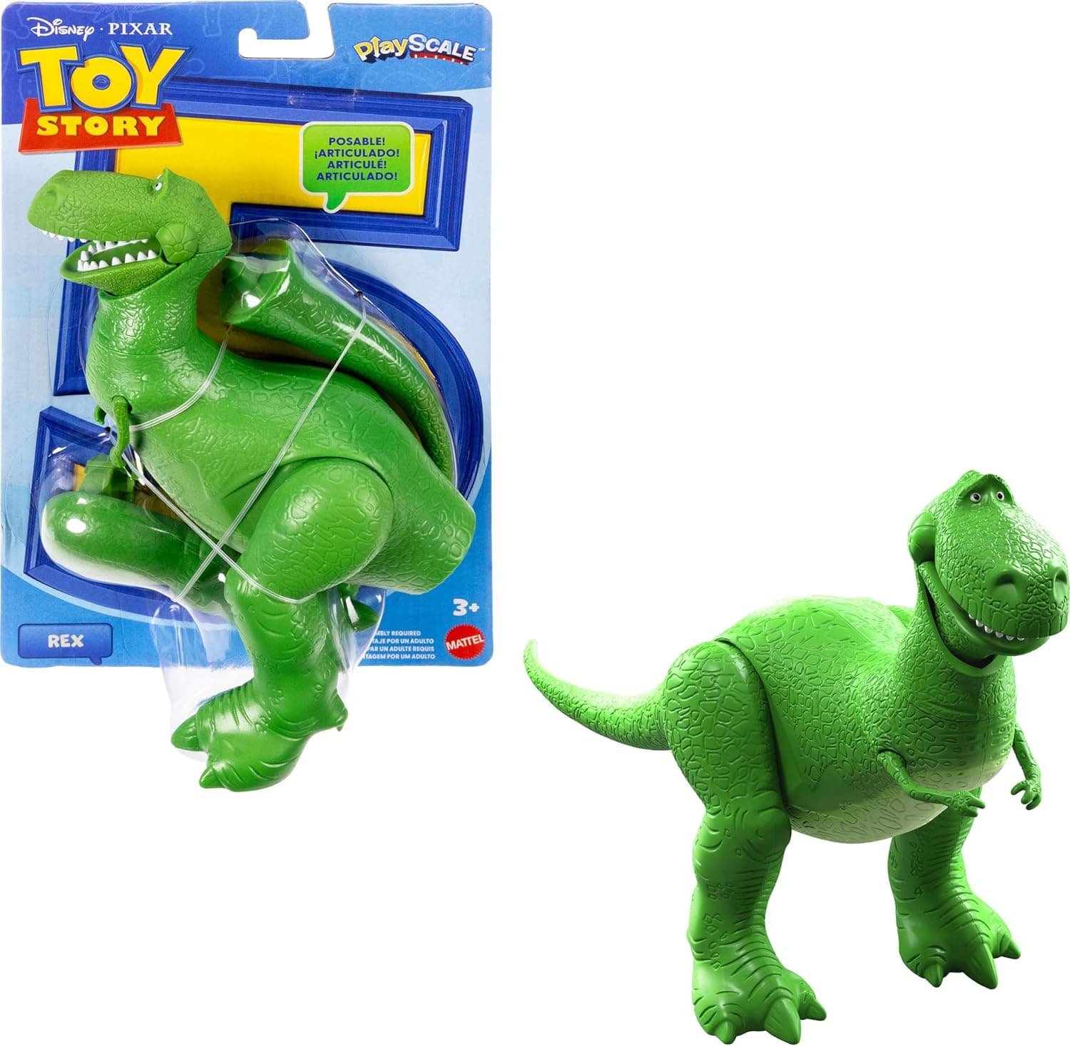 Mattel Disney and Pixar Toy Story Action Figures 7 Inch Playscale Key Characters, 8 Plus Posable Joints with Movie Accurate Details