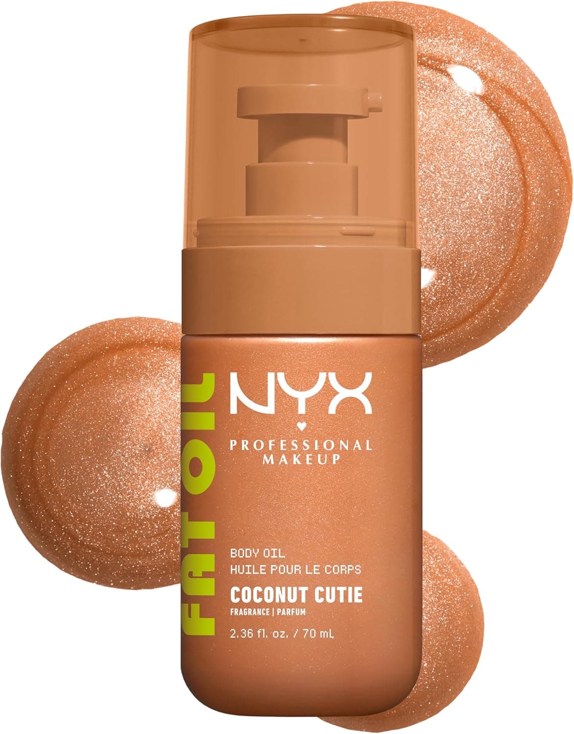 NYX PROFESSIONAL MAKEUP Fat Oil Body Oil in Coconut Cutie 50ml
