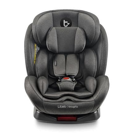Cadeirinha infantil para carro Snugfix 0-36 Kgs Isofix com Rotação Preta Litet - BB453 BB453