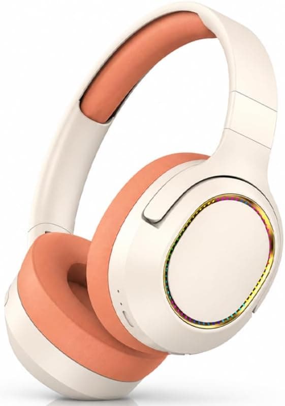 Wireless Foldable Over-Ear Headphones - Blue 21cm/8.5in ABS Plastic Speakers Type-C Charging Noise Reduction Range Up to 24h