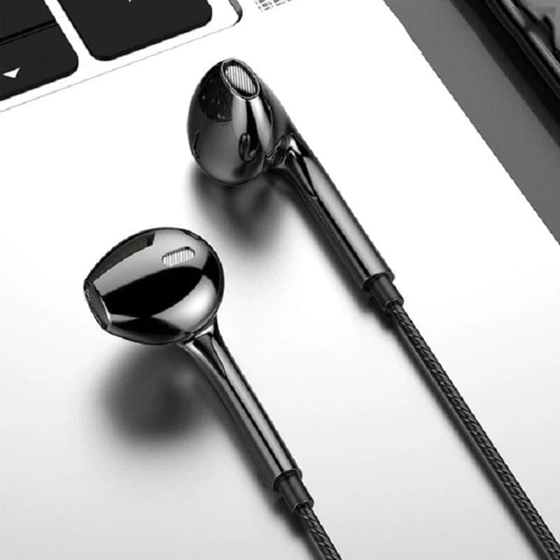 Portable Universal Wired Music Headphones, In-Ear, Stereo Sound, Mega Bass, with Microphone, 10mm Speaker, 130cm Cable