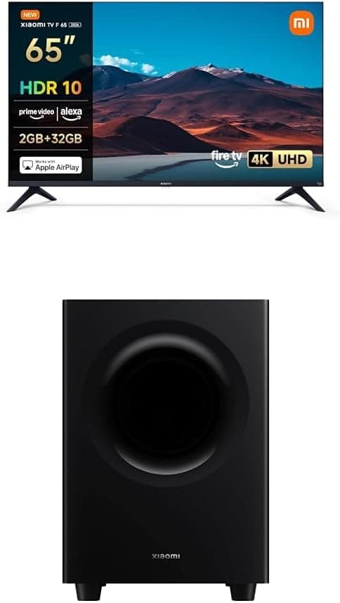 Mejor oferta: Xiaomi TV F 65 con Sonabarra Pro 2.1ch 65 pulgadas HD, Smart TV, Fire OS8