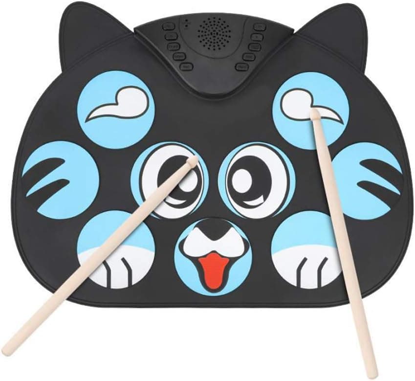 Tappizz Drum Electronic Drum Set、ポータブルレコーダーやハンドピッド付きでコンプリーなマイクロフォンやスプロールドラムセット, 30cm x 15cm x 10cm