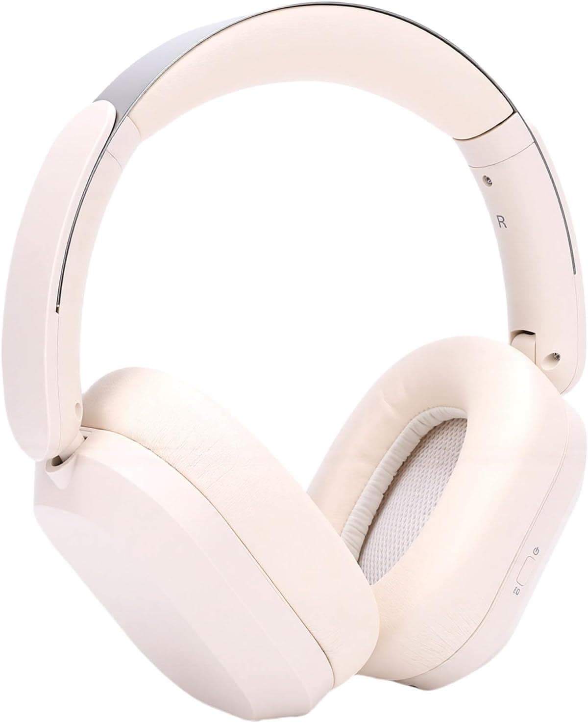 Jiawu Wireless Gaming Headphones 5.3 Long Battery Standby Dual Speaker for Travel Cellphone - Cream