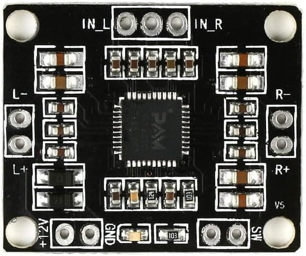 PAM8610 Digital Power Amplifier Board 30 watt 12v for Portable speakers, Headphone amplifiers, Electronic Projects