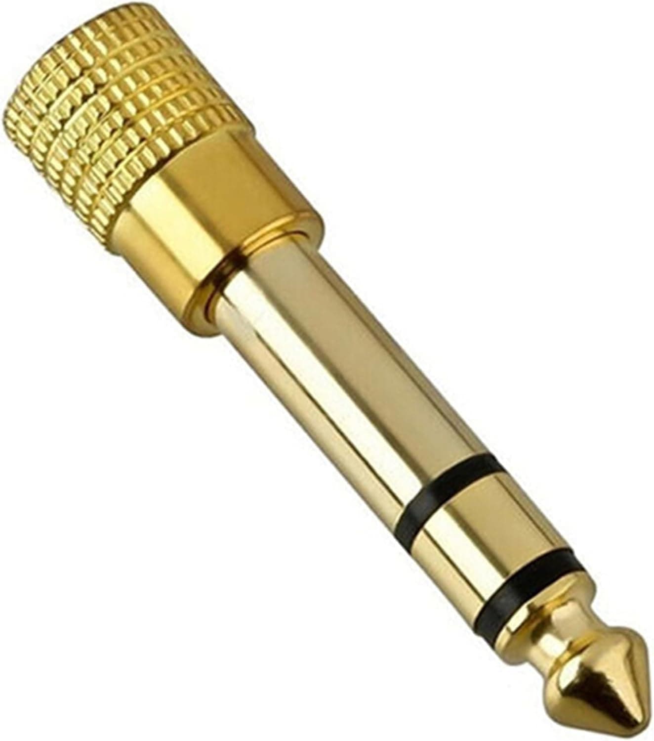SPYTEK 3.5mm Female to 6.35mm Male Stereo Audio Jack Adapter Converter | Gold Plated Headphone Connector for Guitar, Speak