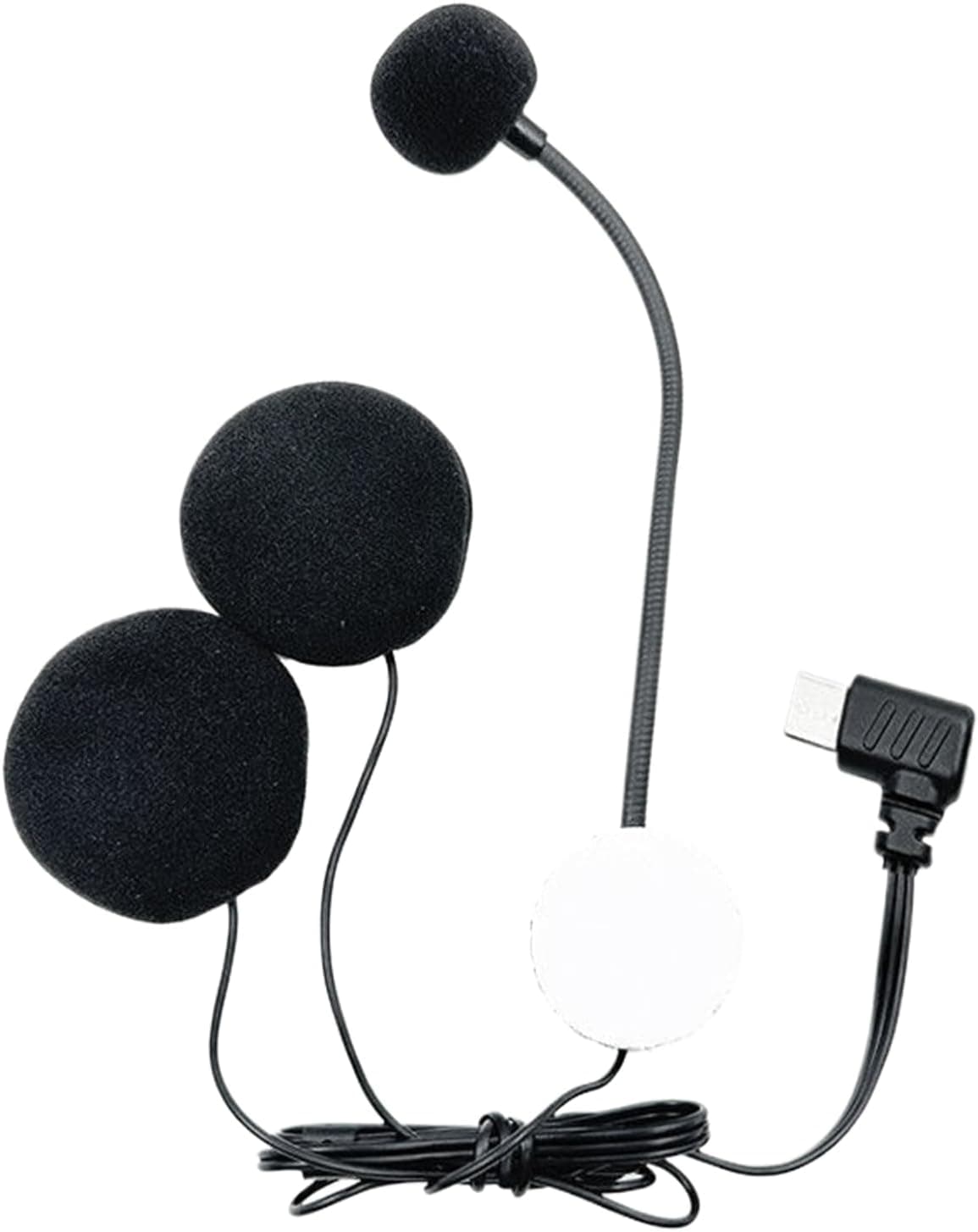 Motorcykel Headset - Motorcykel Hjelm Mikrofon | Brush-Dampning HÖg Definition Halv Blick Vattenskyddningöra