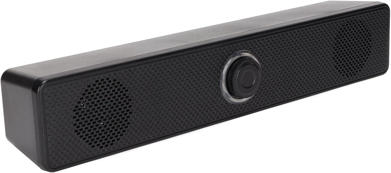 Generic 3.5Mm Input Computer Speaker 6W Output USB Powered Soundbar for Desktop PC Portable Tablet Black AB