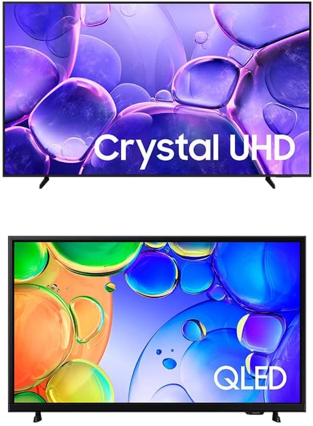 Smart TV 85" Crystal UHD 4K + Smart TV 43" QLED Full HD Melhor Preço