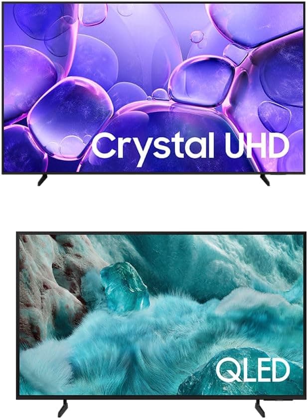Smart TV 85" Crystal UHD 4K U8100F + Vision AI TV 50" QLED Ultra 4K Melhor Preço