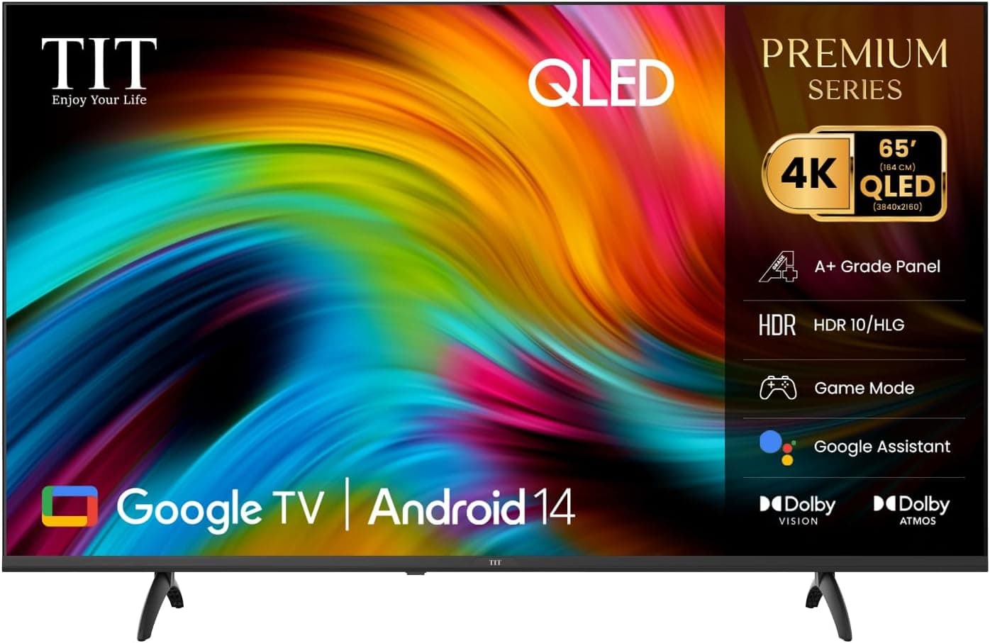 تيليفزيون ذكي 4K QLED 65 بوصة مع Google TV (Android 14) بأفضل سعر