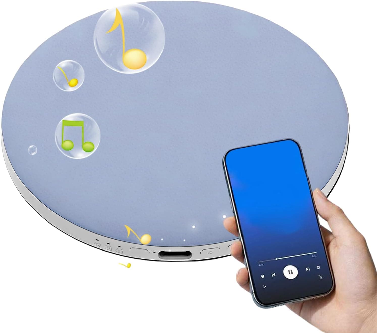 Sleep Pillow Speaker Stereobud med Vit Rausch, Övervågningssound för Män, Kvinnor och Barn