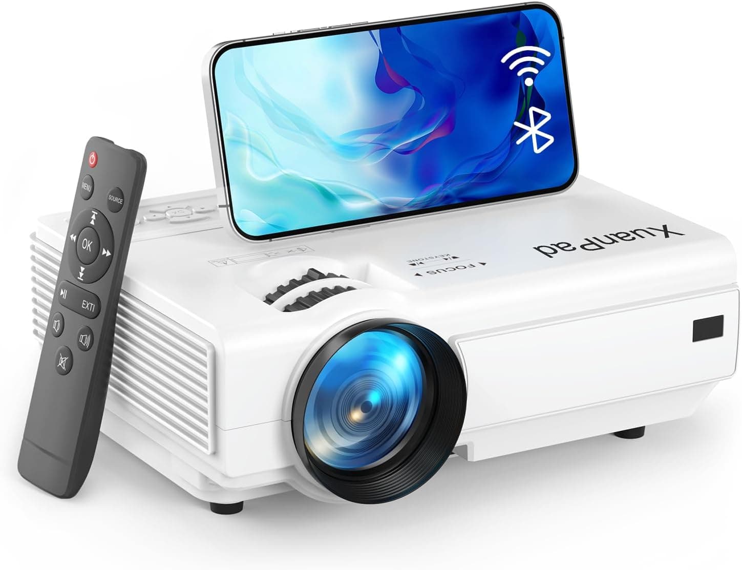 XuanPad Mini Projector - 1080P Full HD, White