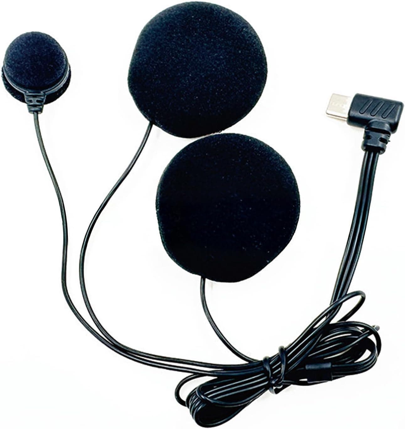 TQUXNGA Full Face Helmet Headphones, Microphone Compatible, Noise Cancelling Adjustable Boom