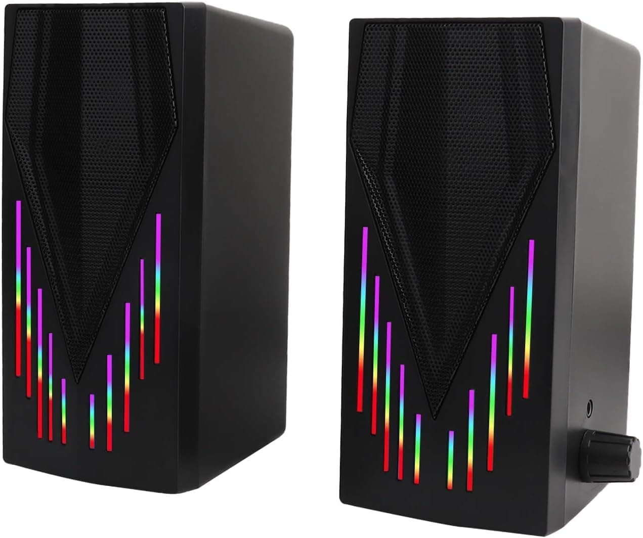 X Spring Computer Speakers Colorful RGB Lighting PC Speakers High Quality Audio Output