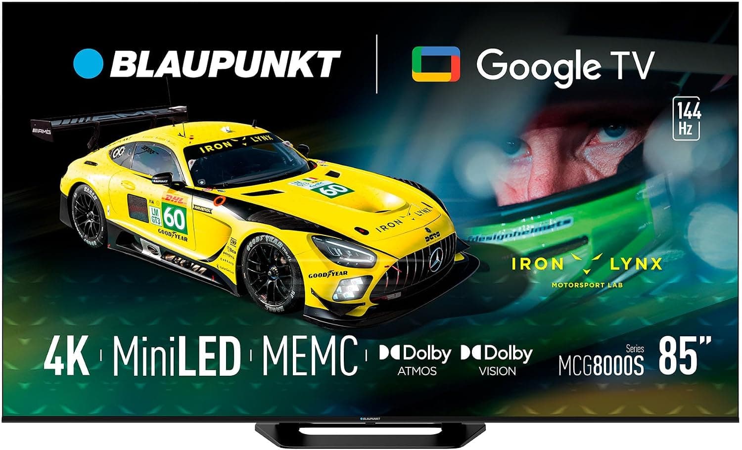 TELEWIZOR BLAUPUNKT 85" Smart TV, Google TV, 144Hz, MiniLED, 4K UHD, Dolby Atmos, Best Price