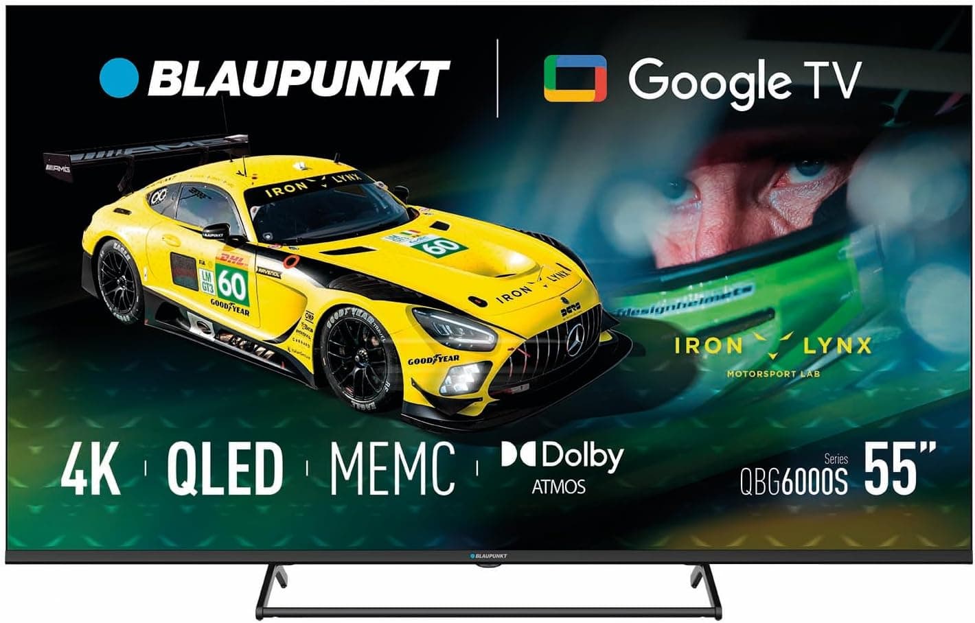 Najlepsza cena: SMART TV BLAUPUNKT 55", QLED, 4K, Dolby Atmos, Google TV Najszybsze obudzanie obrazu