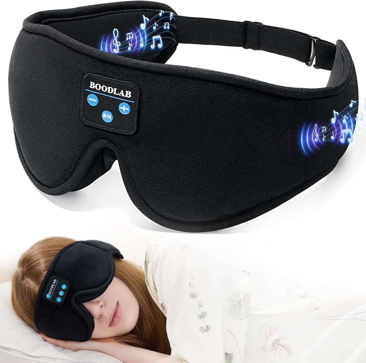 Boodlab Sleep Mask with Bluetooth Headphones
