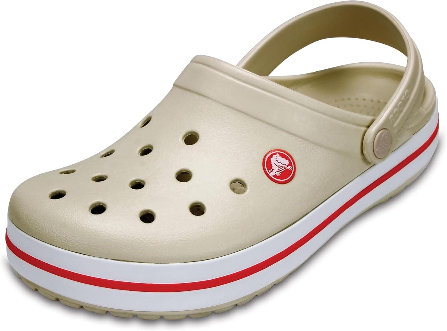 Crocband Stucco/Melon Sandlia Size 10 Pack