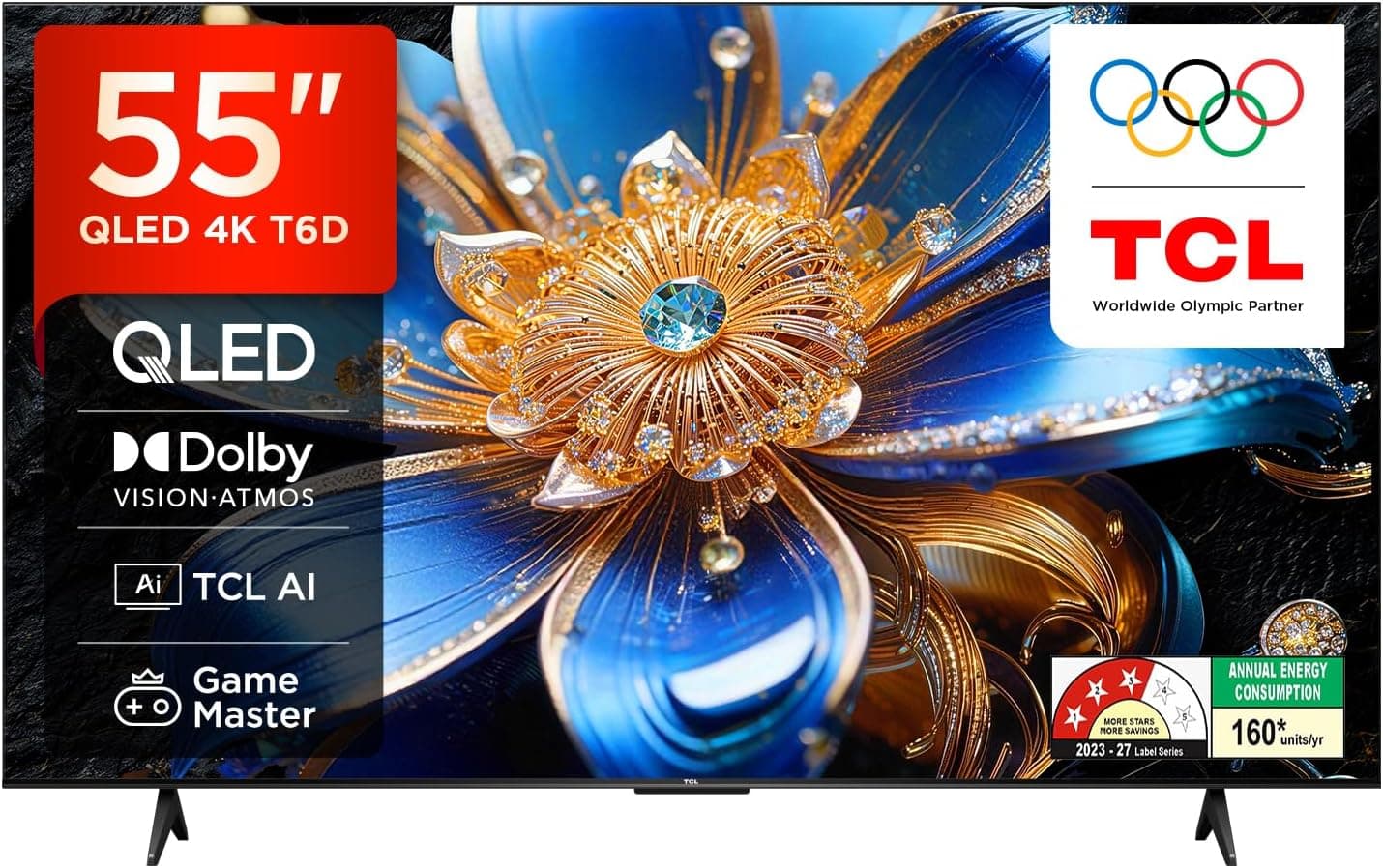 55 इंच TCL 4K UHD Smart QLED Google TV 45% Off