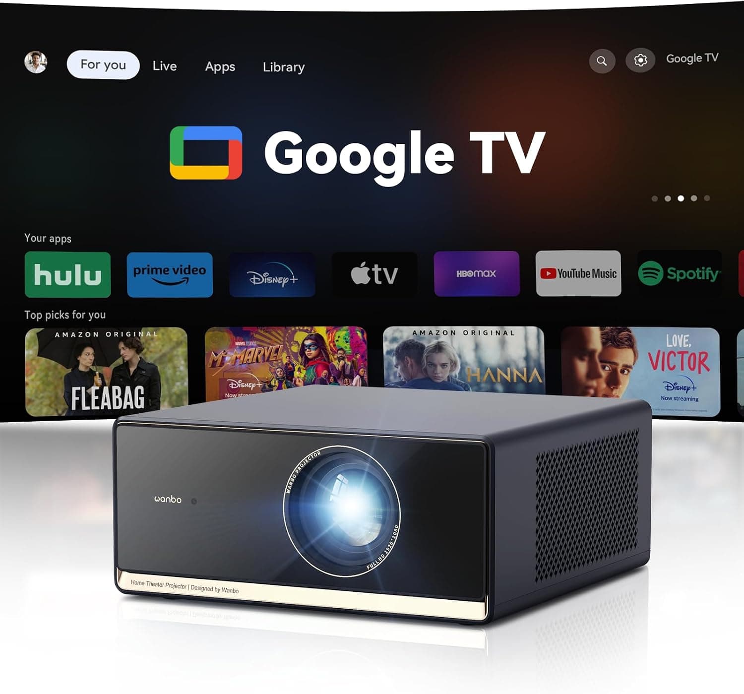 Proyector Wanbo X5 Pro 4K 1080P 5% Off