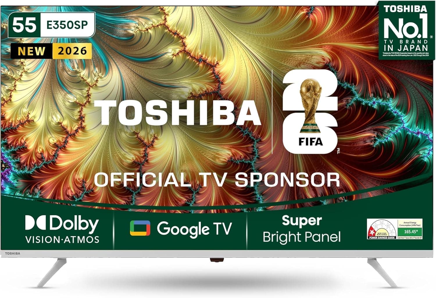 55 इंच टोशिबा E350SP 4K यूटले हिड गोogle TV - 38% छैक
