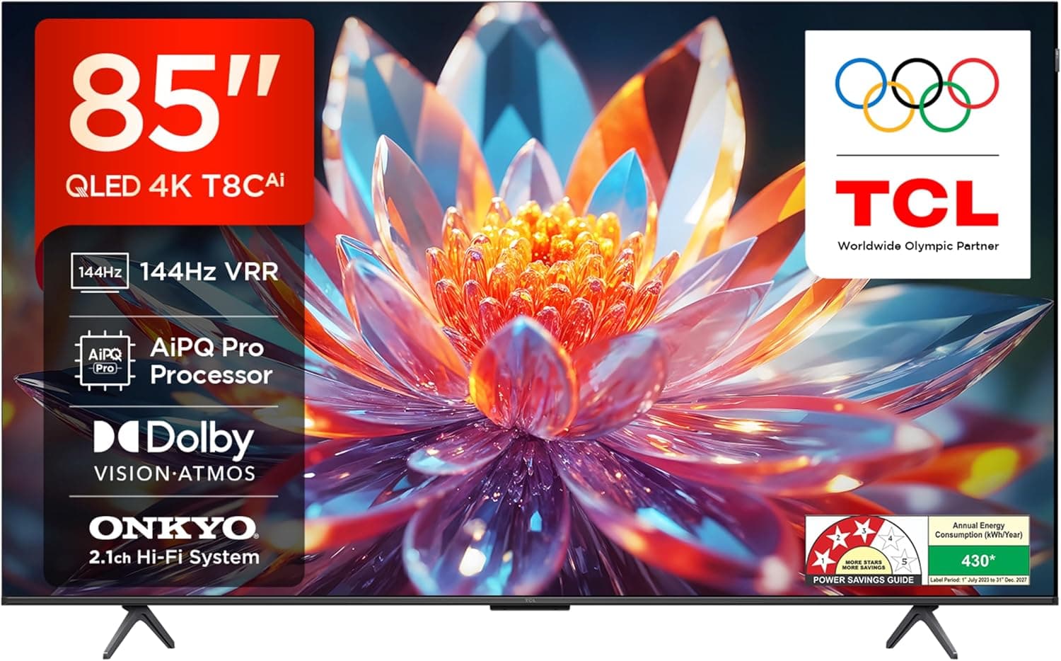 85 इंच 4K QLED टीवी 68% कटआउट