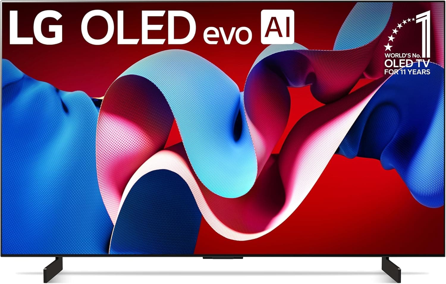 42 بوصة OLED evo C4 سمارت تيفي ذكي مع معالج 4K ومرآق خدمة مثالية مع Alexa مدمجة أفضل عرض