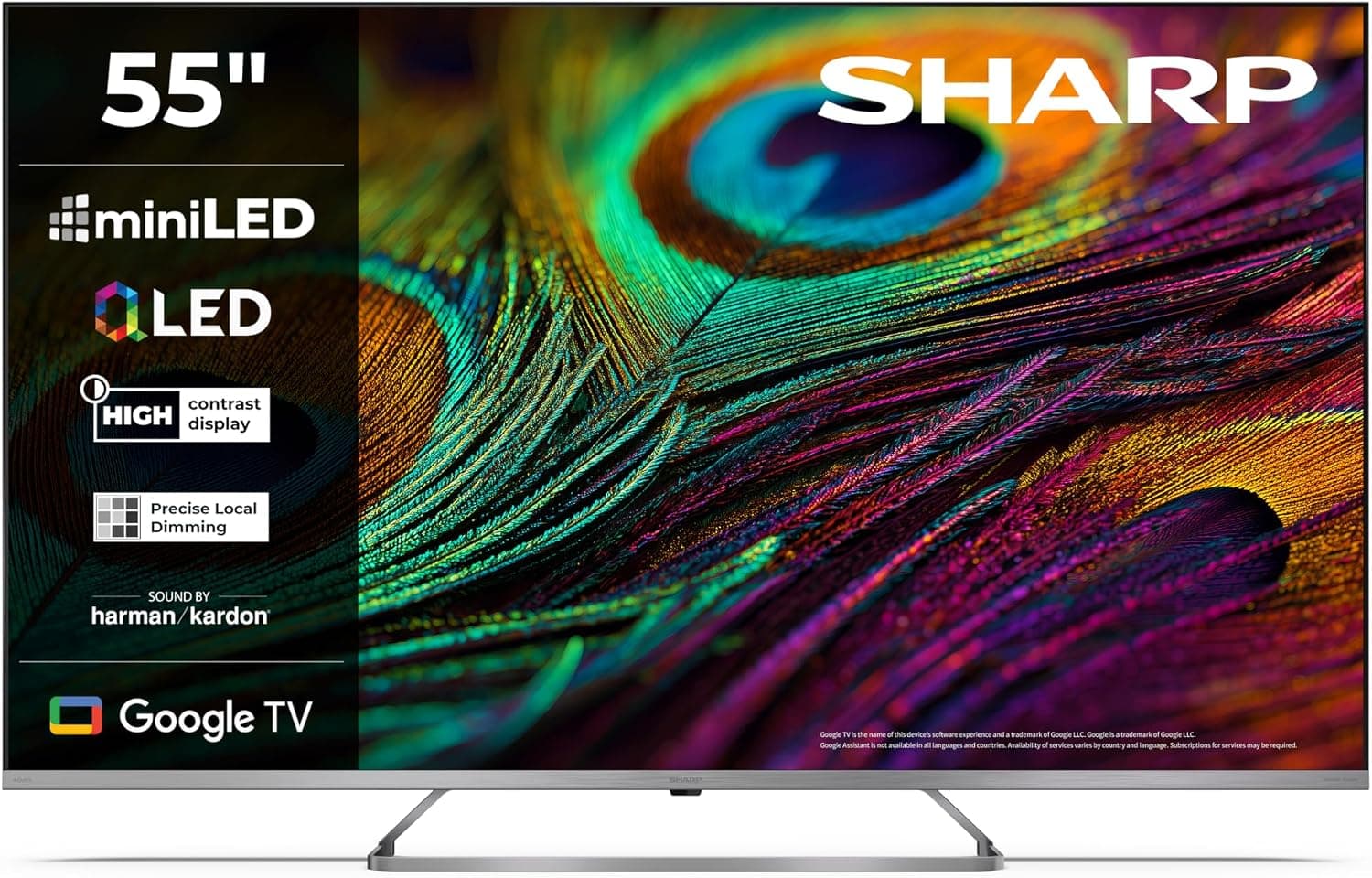 Meilleur prix TV Sharp Smart 55" 4K Mini LED QLED HDMI eARC Dolby Vision