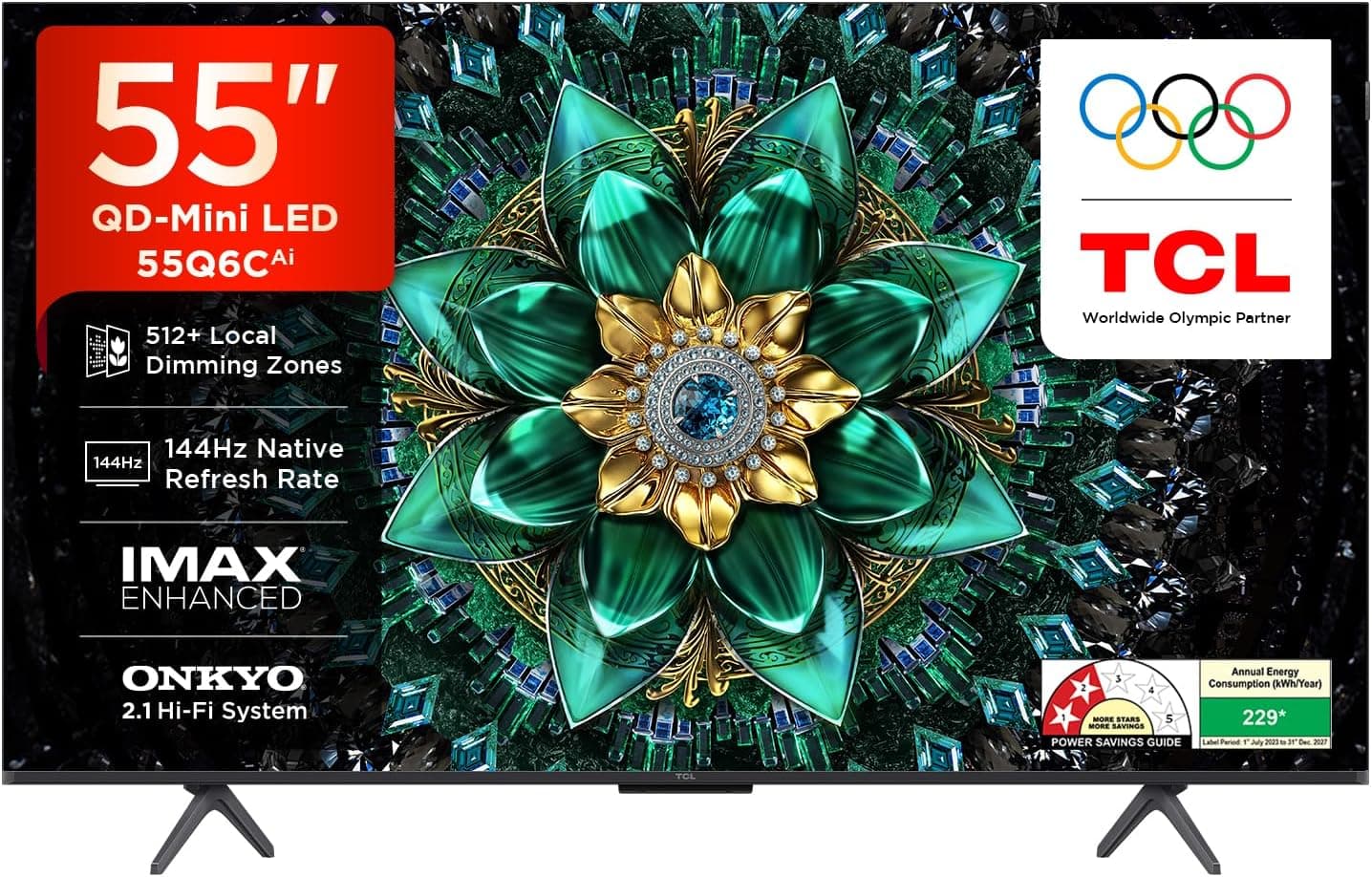 55 ഒഴിവ് TCL 55Q6C 4K UHD Smart TV 56% Off
