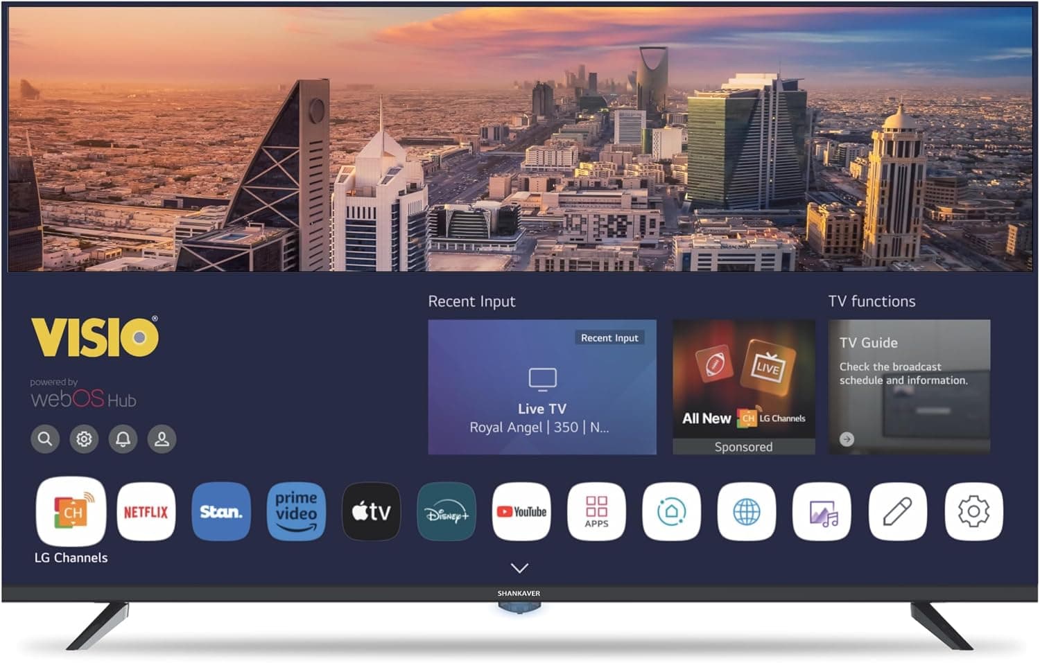 TV VISIO 55VHSwebOS 55 بوصة QLED مع صوت Dolby وطاقم تعليق جداري أفضل عرض