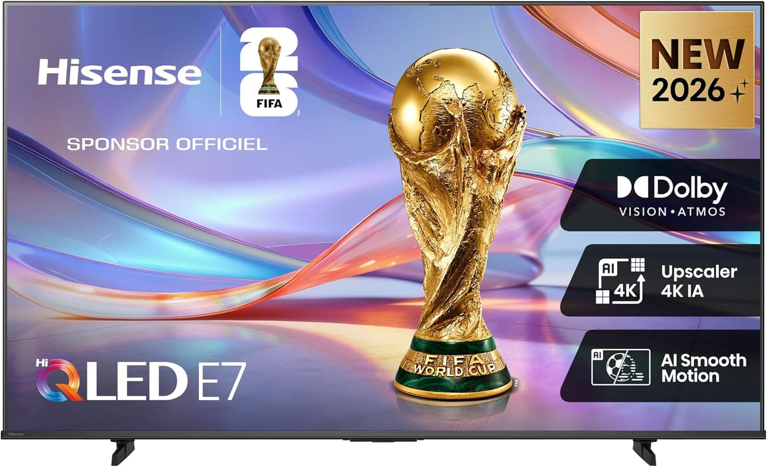 Hisense 55E7DS TV QLED 4K 55″ - VA Panel (Kontrast 8000:1), Dolby Vision IQ, 120Hz HSR, Game Mode Plus - Best Price