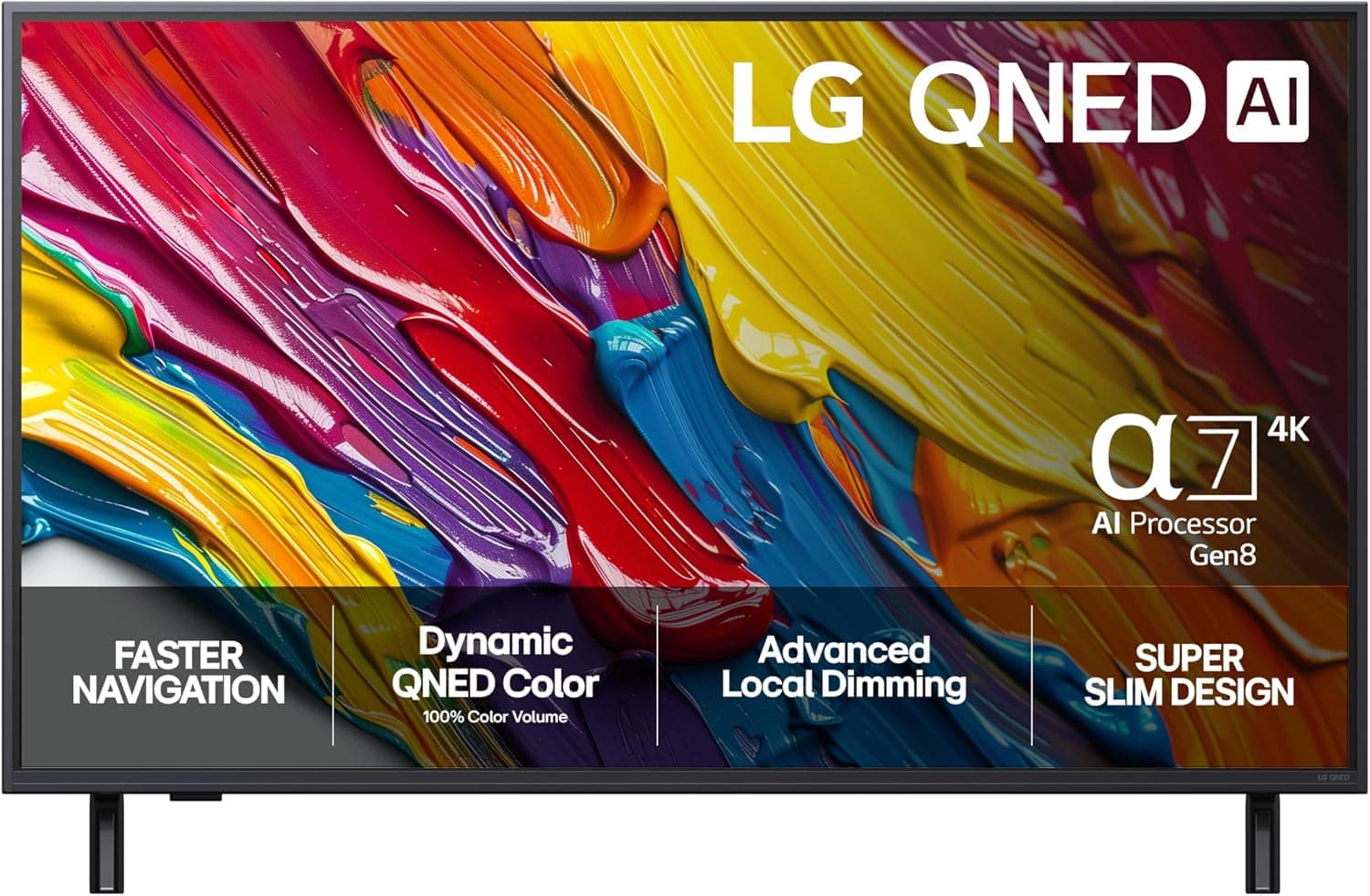 LG 43'' QNED 84 4K TV (2025) - QNED teknologi, Alpha 7 AI Gen8, WebOS 25 - BästaDeal