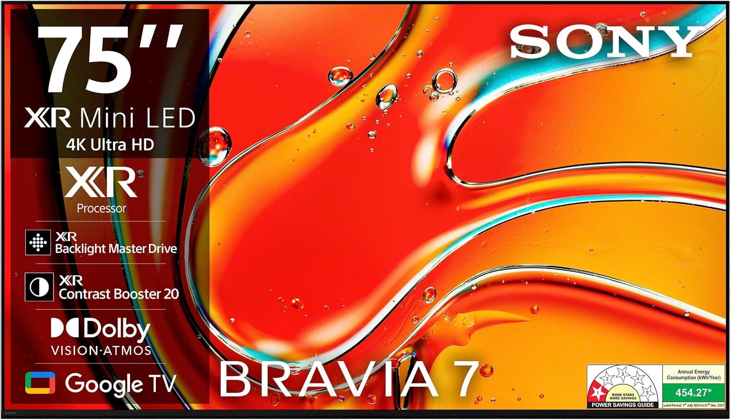 75 인치 Sony BRAVIA 4K AI Smart Mini LED Google TV K-75XR70 लाल, 42% Off