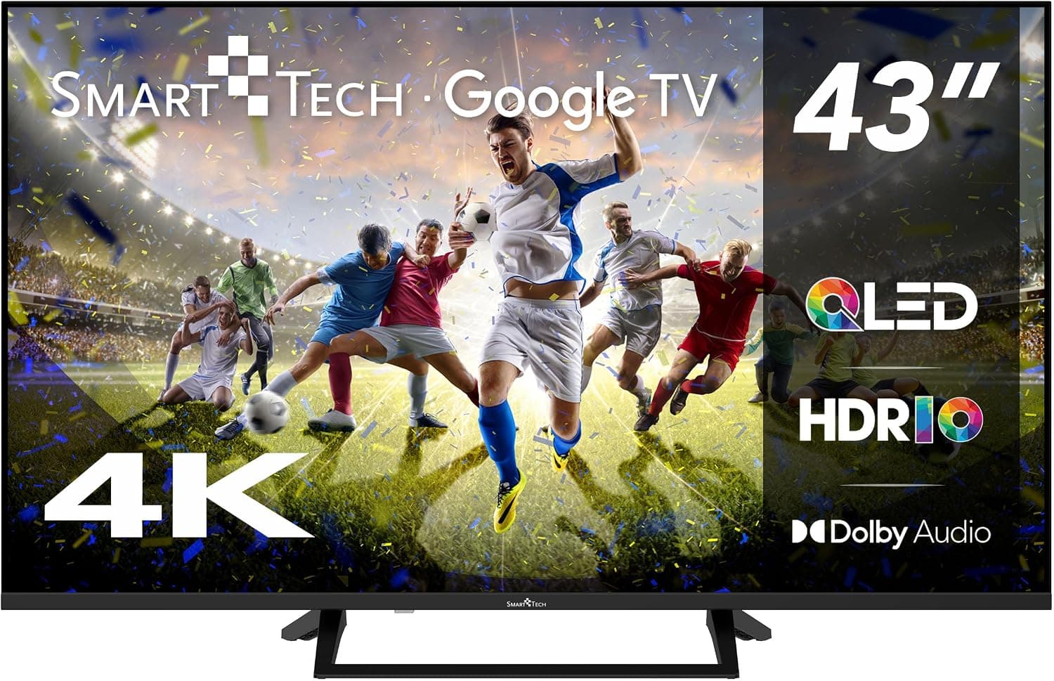 Smart Tech QLED 43QG06V Téléviseur 43" Google TV HDR Meilleure Offre