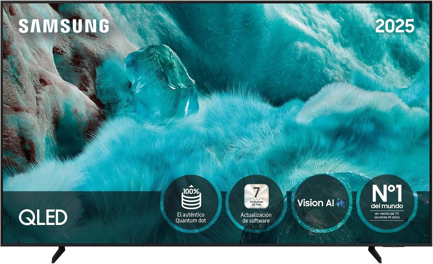 Meilleur prix TV QLED Q7F Samsung 4K 75" AI vision, volume de couleur 100% avec Quantum Dot et plus de 500 chaînes