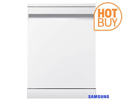 Samsung Series 7 Dishwasher, C Rated in White • Model: DW70H73YCFVU4