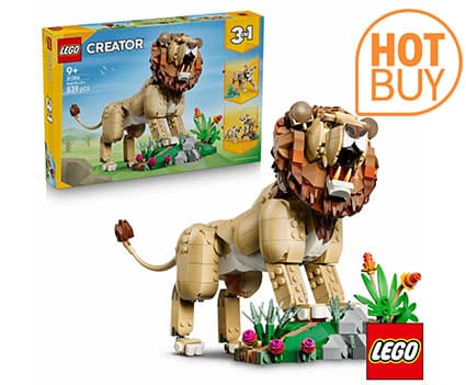 LEGO Creator 3-in-1 Wild Animals: Majestic Lion • Model: 31386 • 9+ Years