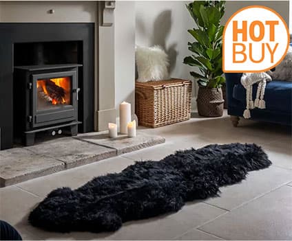 Naturally Sheepskins Long Wool Double Rug • In Multiple Colours • 180 x 55 cm