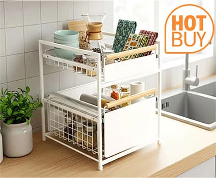 Mesa 2 Tier Organiser with Drawers